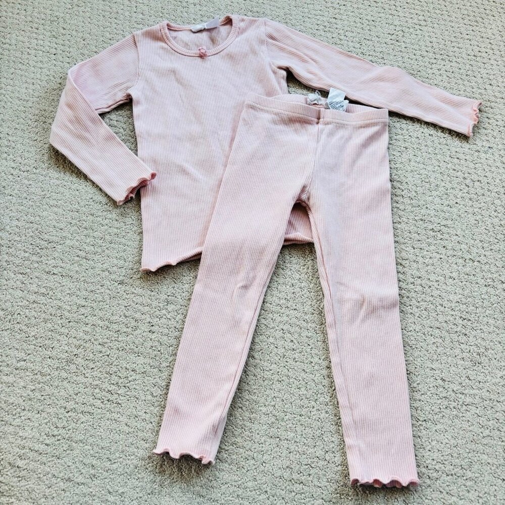Jamie kay pink ribbed outfit